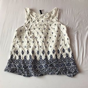 H&M cream white tank top